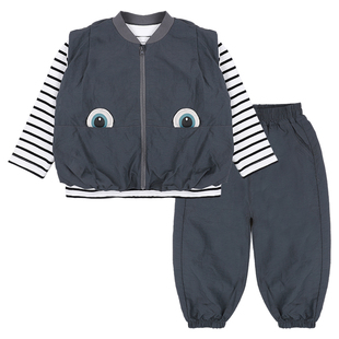 儿童春装男童套装潮帅气时髦2026新款男孩春季三件套运动开春衣服