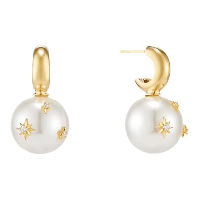 杨超越同款珍珠星芒耳环