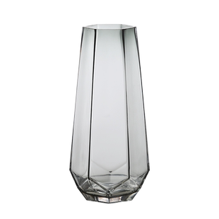 北欧创意简约轻奢网红玻璃花瓶透明水养百合玫瑰鲜花客厅插花摆件