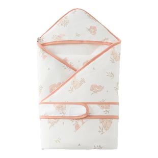 童泰新生婴儿包被秋冬季纯棉夹棉加厚抱被初生宝宝防惊跳外出被子