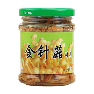 百家味金针菇170g家用下饭菜即食拌饭拌面商用食用菌菇罐头