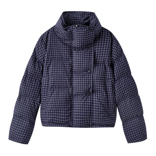 版型好看格子羽绒服女士短款冬2025年新款高端时尚洋气时髦小个子