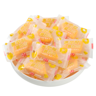 雅佳凤梨味软糖酸果子软糖菠萝水果味儿童小零食结婚喜糖生日糖果