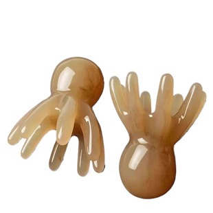 章鱼按摩梳头部经络按摩器头皮穴位头疗梳八爪鱼便携大宽齿刮痧梳