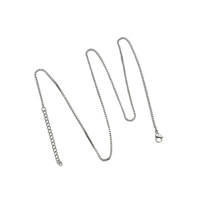 钛钢盒仔链不锈钢盒子链