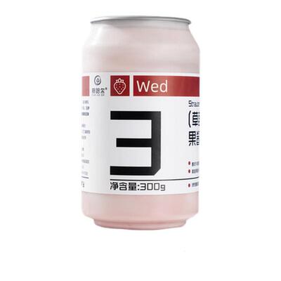 草莓果酱酸奶含20%果酱