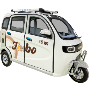 金博A5全封闭电动三轮车老年代步车电瓶车老头乐接送孩子篷车