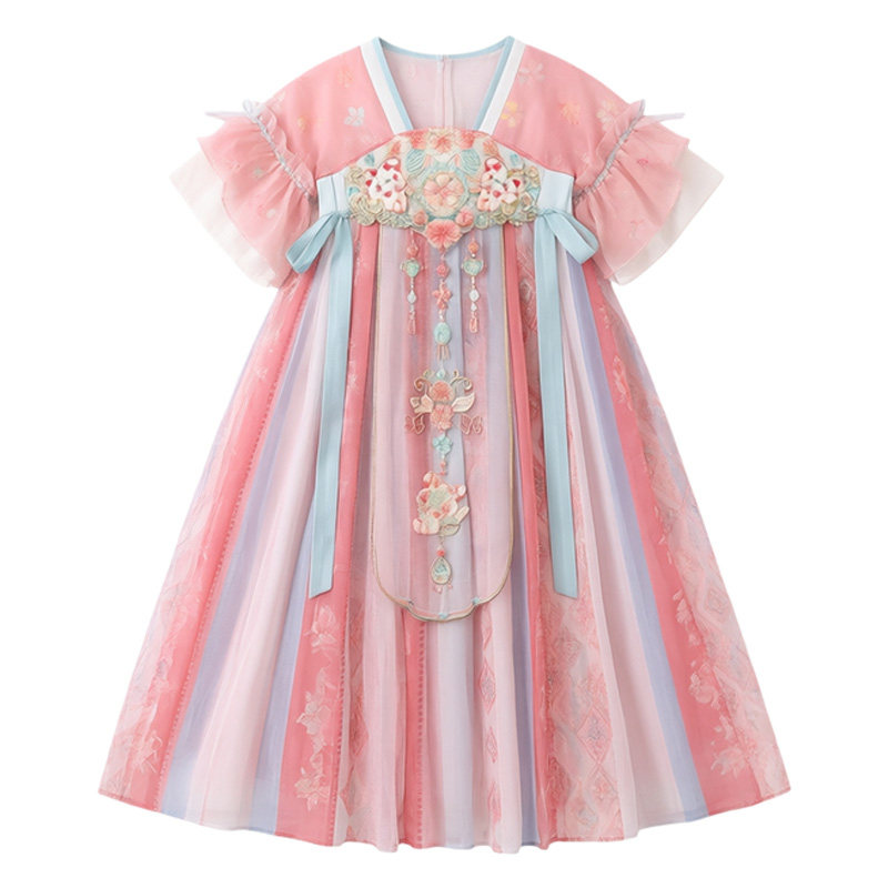 女童汉服夏季超仙古风齐胸襦裙