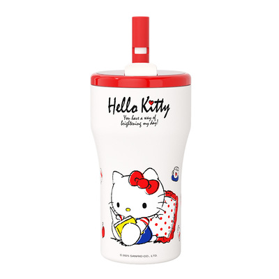 hellokitty保温杯女生高颜值吸管水杯大容量新款咖啡可爱杯子礼物