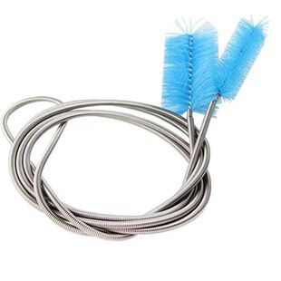 鱼缸水族箱过滤桶进出玻璃进出水管内部清洁刷弹簧刷不锈钢毛刷
