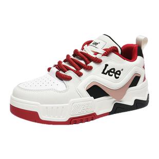 Lee官方正品男鞋2026春季款男士厚底板鞋透气百搭面包鞋低帮鞋子