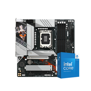 英特尔 I5 14400F/14600KF 搭技嘉B760M Z790M 主板cpu套装 小雕