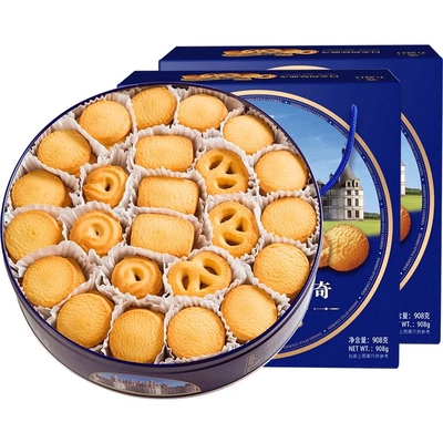 大润谷908g丹麦曲奇饼干