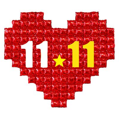 双11活动背景装饰超大号爱心气球