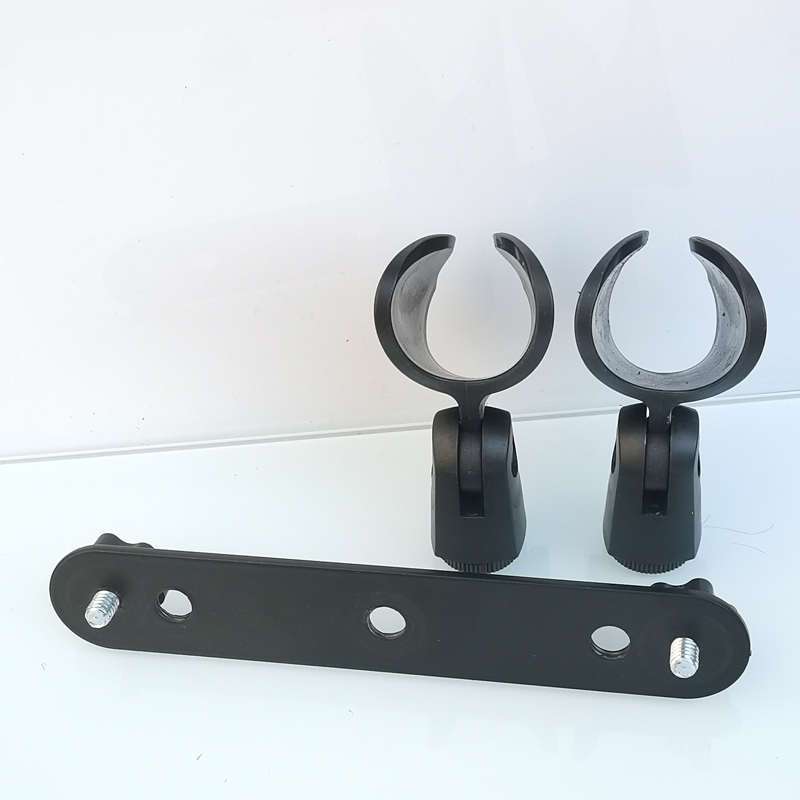 一拖二三四五台式话筒架双头四头会议麦克风桌面支架演讲台式金属