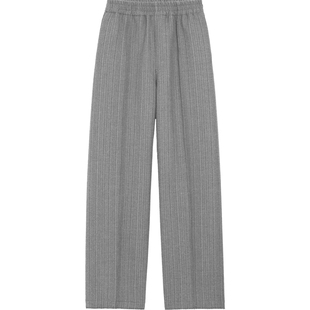 CL'NIEH 静奢风AM风 意大利进口面料 宾霸里布立裁宽松流苏休闲裤