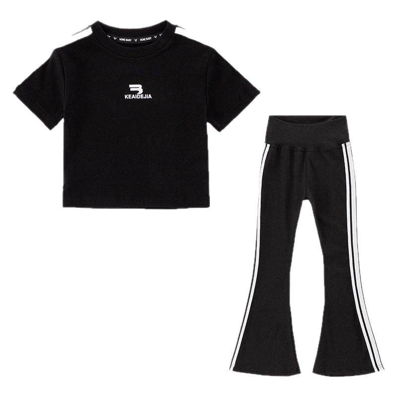 皮皮妞女童爵士舞服夏季装