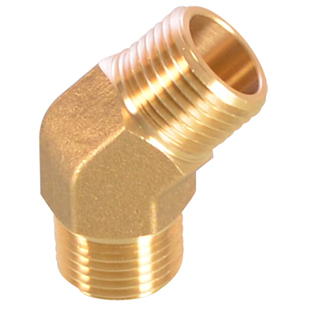 黄铜4分双内丝牙弯头双外丝弯头1分2分3分弯头内外丝45度接头配件