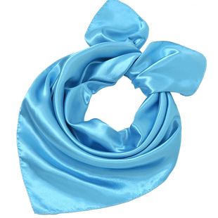 水兵舞蹈表演小方巾纱巾糖果色职业装丝巾幼儿园儿童演出小丝巾