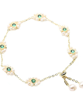 轻奢复古日式可调节珍珠手链