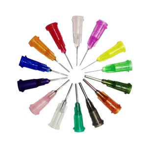 包邮塑座螺口不锈钢点胶针头一百支点胶机针嘴针咀1/2总长30MM