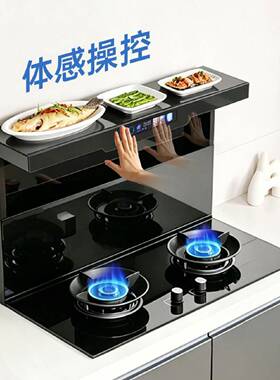 炫典Q5分体式集成灶侧吸下排变频油烟机5200瓦猛火燃气灶套装家用