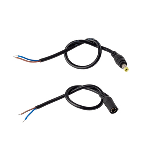 5V12V24VDC电源线公母头护套防水监控摄像头尾线5.5*2.1通用接口