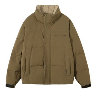 ALLIN 青少年羽绒服男生冬季高级感防寒保暖情侣短款立领潮牌外套