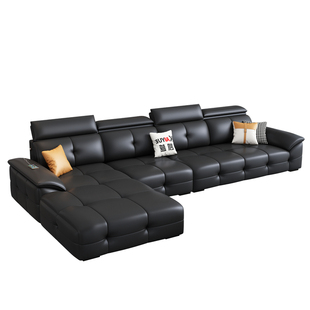 政府补贴劳伦斯真皮沙发客厅2025新款现代简约直排真皮沙发小户型