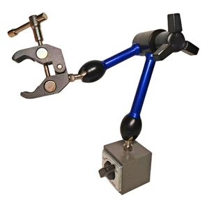 磁性万向表座加长表杆导向臂机械手臂夹具固定夹持夹具可调支架