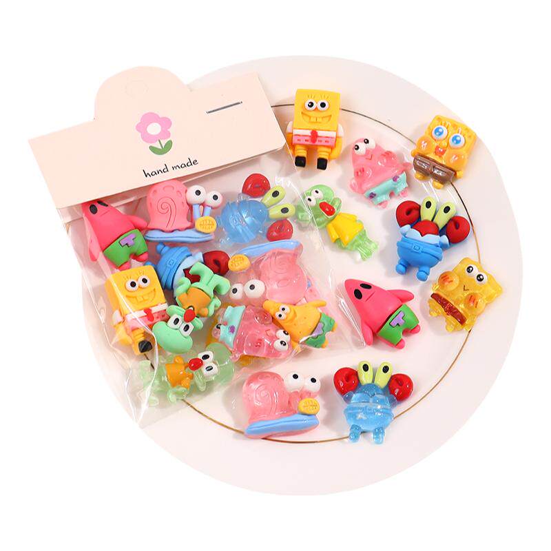 大星海宝食玩水杯冰箱贴片 diy立体车贴咕卡手机壳胶贴半成品鞋花