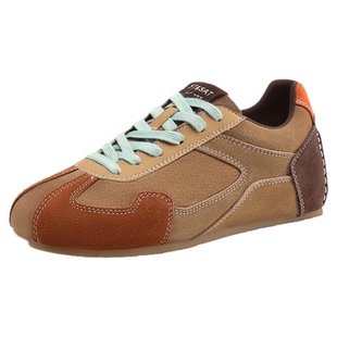 星期六复古德训鞋女2025新款秋冬季女鞋厚底内增高百搭运动阿甘鞋