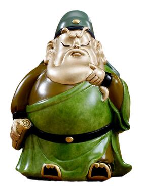 《静思关公》全铜摆件桌面工艺品