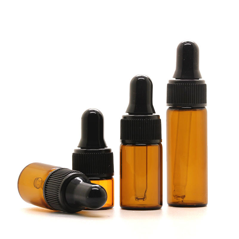 滴管瓶迷你便携茶色避光玻璃空瓶