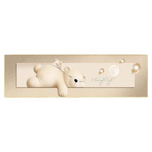 奶油风卧室床头装饰画可爱儿童房间挂画现代简约主卧墙面壁画横幅