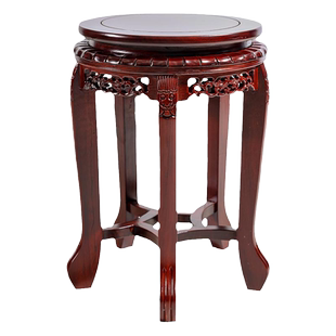 实木凳子家用圆凳餐桌凳板凳时尚创意中式酸枝木凳子餐厅简约现代