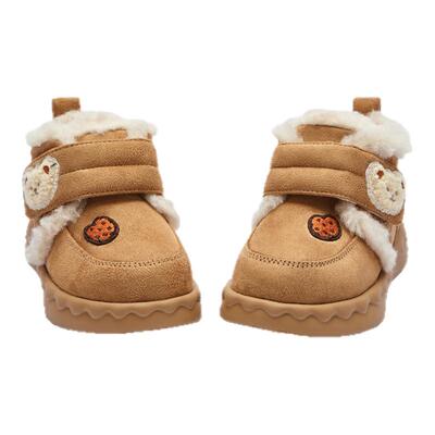 巴拉巴拉雪地靴女童加绒加厚棉靴