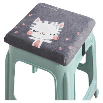 塑料方凳小板凳记忆棉坐垫28x28