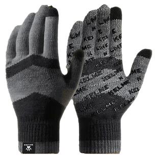 卡尔美运动针织手套男女足球冬季训练门将手套运动跑步保暖防滑