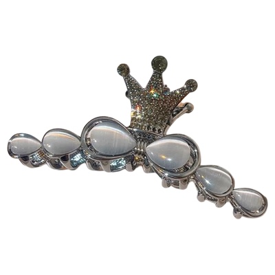 猫眼石水钻皇冠后脑勺轻奢发夹