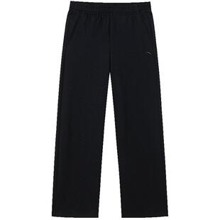 安踏遛弯裤女裤2026春夏季直筒阔腿裤针织运动长裤百搭宽松卫裤