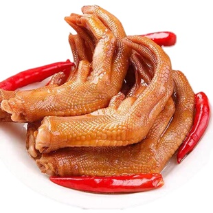 老伙伴鸡爪鸭爪卤制品肉类散称独立小包装休闲零食1斤包邮