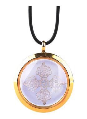 妙韵男女白水晶嘎乌盒吊坠