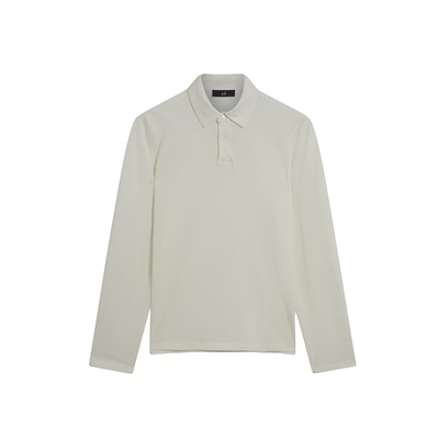 登喜路男士棉质真丝珠地布Polo衫