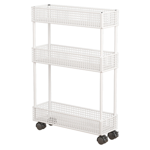 门后夹缝收纳柜卫生间超薄极窄浴室置物架落地缝隙带轮移动收纳架