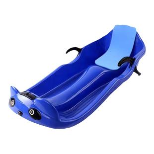 滑雪板儿童雪橇爬犁车加厚耐磨加大滑草滑沙成人小孩草坪户外双人