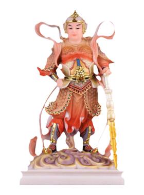 韦陀菩萨佛像汉白玉玄关摆件室内