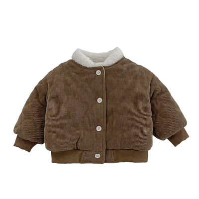 男宝宝冬款加绒加厚灯芯绒棉服