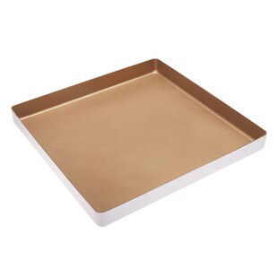 三能烤盘金色不沾正方形SN1312金盘 28x28蛋糕卷月饼古早烘焙模具