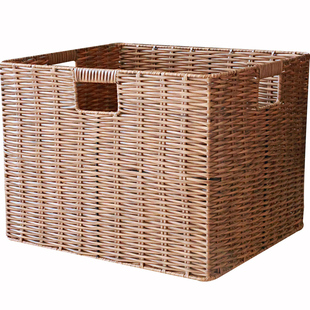 家用塑料编织篮衣服收纳筐玩具零食收纳篮大号脏衣篮卫生间置物篮